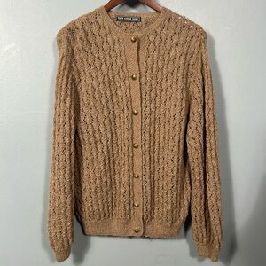Tenth Avenue Sport Knit Sweater Tan size M / L